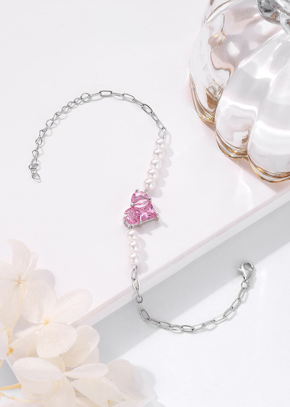 Pink Heart Bracelet