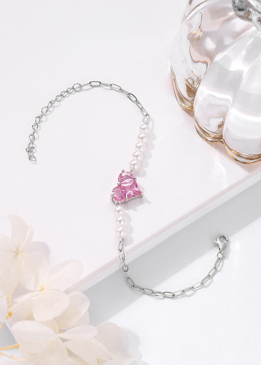 Pink Heart Bracelet