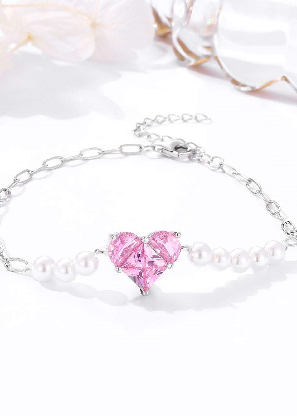 Pink Heart Bracelet