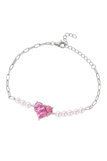 Pink Heart Bracelet